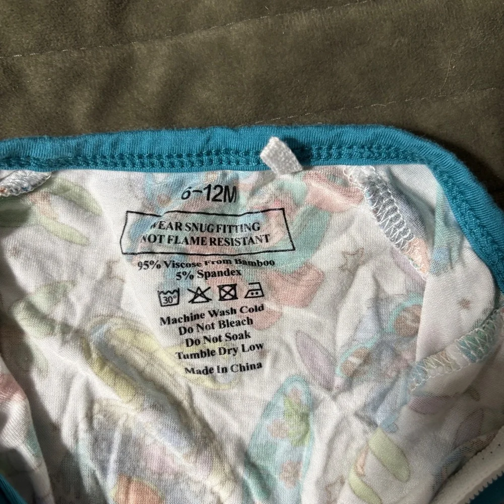 Colorful Bamboo Stitch Kids One Piece Pajama - Picture 2 of 2